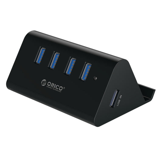 ORICO SHC-U3 ABS Material Desktop 4 Ports USB 3.0 HUB with Phone / Tablet Holder & 1m USB Cable & LED Indicator, SHC-U3