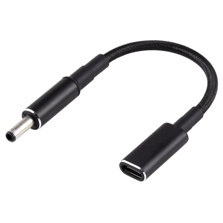 Cable adaptador de nailon trenzado PD 100 W, 18,5-20 V, 4,5 x 0,6 mm a USB-C/Tipo C para Dell (4,5 x 0,6 mm)