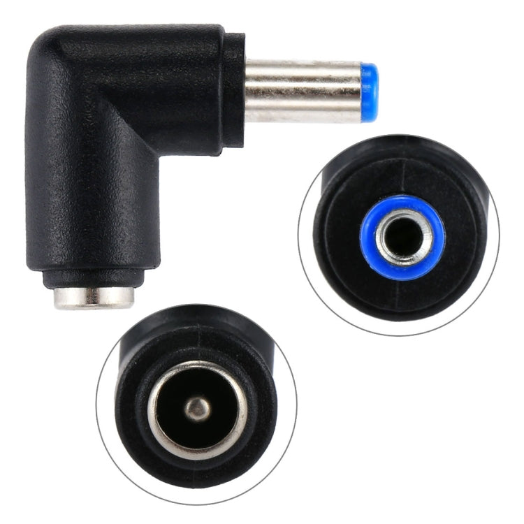 DC 4506 Male to DC 7406 Female Connector Power Adapter for HP Laptop Notebook, 90 Degree Right Angle Elbow, DC 5521 Male to Female