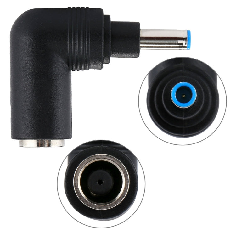 DC 4506 Male to DC 7406 Female Connector Power Adapter for HP Laptop Notebook, 90 Degree Right Angle Elbow, DC4506 to DC7406