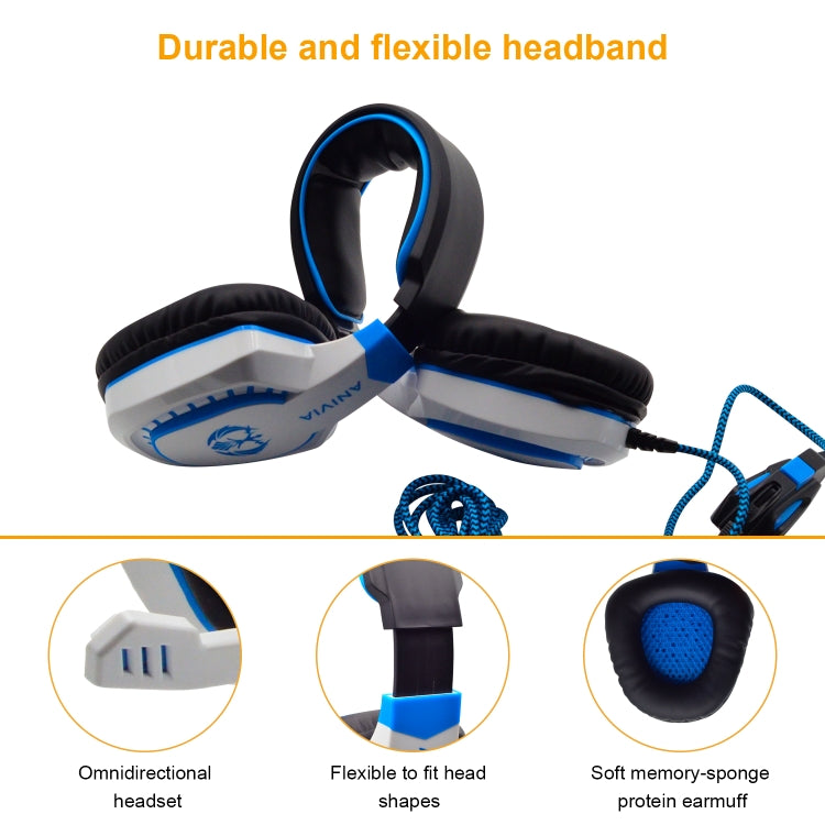 SADES AH-28 3.5mm Plug Wire-controlled Noise Reduction E-sports Gaming Headset with Retractable Microphone, Cable Length: 2m