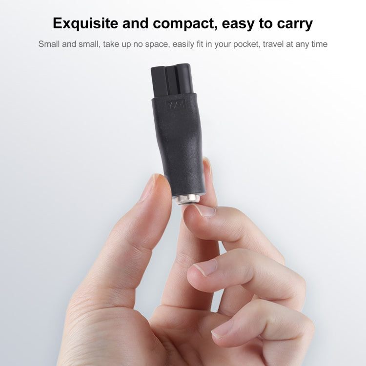 DC 5.5 x 2.1mm Female to Shaver Interface Female Power Supply Conversion Converter, Double Slot