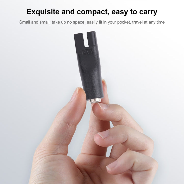 DC 5.5 x 2.1mm Female to Shaver Interface Female Power Supply Conversion Converter, Split Fork