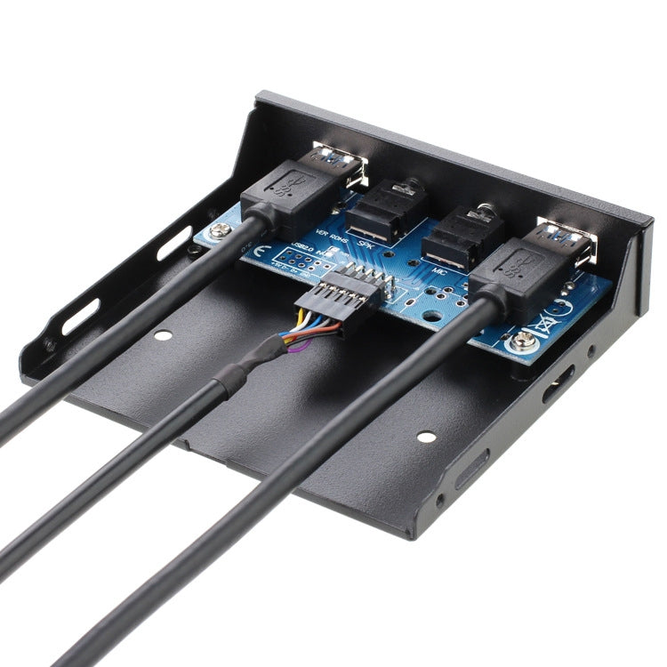 2 Ports + HD-AUDIO USB 3.0 Front Panel Data Hub, 2 Ports + HD-AUDIO