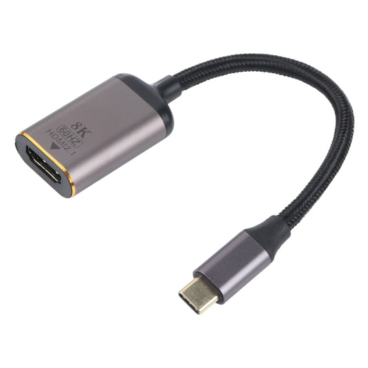 8K 60Hz HDMI Female to USB-C / Type-C Male Adapter Cable, HDMI Female to Type-C Male Cable