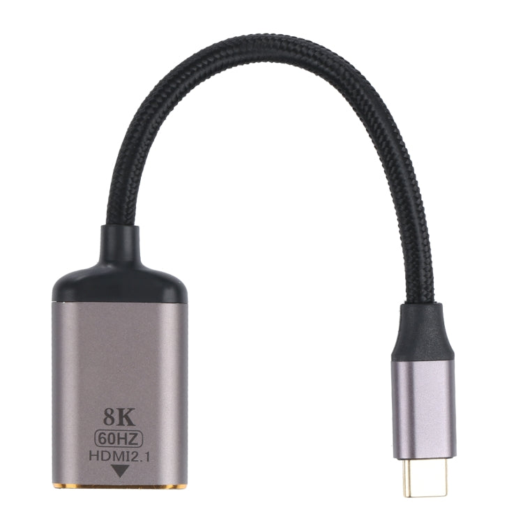 8K 60Hz HDMI Female to USB-C / Type-C Male Adapter Cable, HDMI Female to Type-C Male Cable