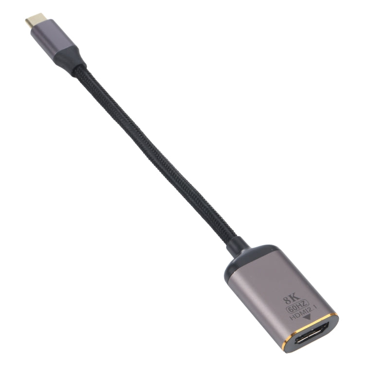 8K 60Hz HDMI Female to USB-C / Type-C Male Adapter Cable, HDMI Female to Type-C Male Cable