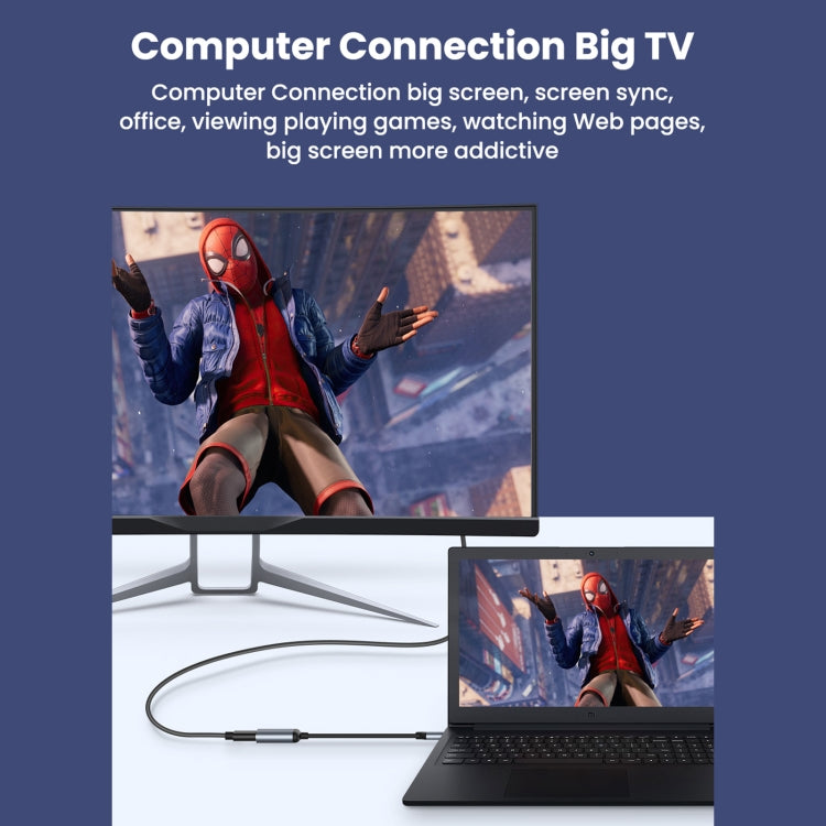 8K 60Hz HDMI Female to USB-C / Type-C Male Adapter Cable, HDMI Female to Type-C Male Cable