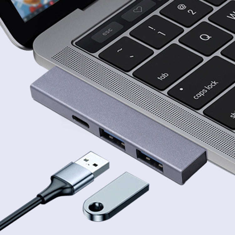 889C USB Male to USB 2.0+USB 3.0+USB-C/Type-C Female Adapter, 889C