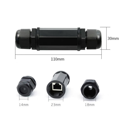 RJ45 Waterproof Connector Double Head Lan Coupler Adapter, RJ45 Waterproof Coupler