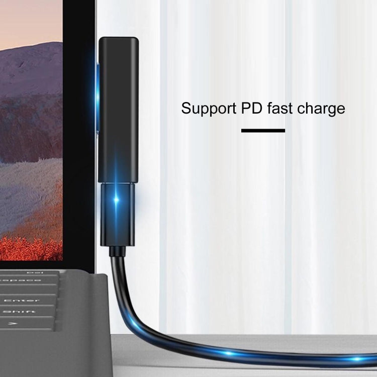 Adaptador de carga rápida PD hembra USB-C/Tipo-C para Microsoft Surface Pro 3/4/5/6/7