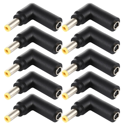 10 PCS 4.5 x 3.0mm Female to 5.5 x 2.5mm Male Plug Elbow Adapter Connector, 4.5x3.0mm to 5.5x2.5mm