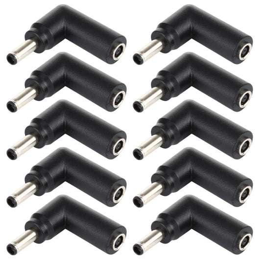 10 PCS 4.5 x 3.0mm Female to 4.5 x 3.0mm Male Plug Elbow Adapter Connector, 4.5x3.0mm to 4.5x3.0mm