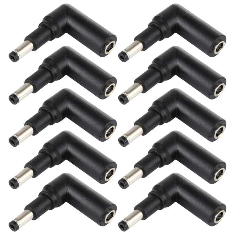 10 PCS 4.5 x 3.0mm Female to 4.8 x 1.7mm Male Plug Elbow Adapter Connector, 4.5x3.0mm to 4.8x1.7mm