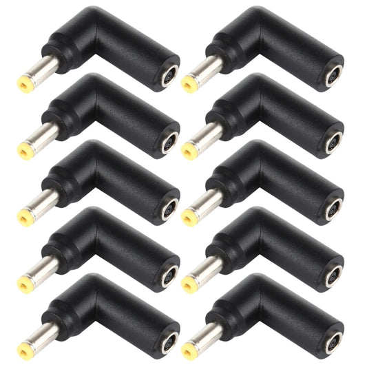 10 PCS 4.5 x 3.0mm Female to 4.0 x 1.7mm Male Plug Elbow Adapter Connector, 4.5x3.0mm to 4.0x1.7mm