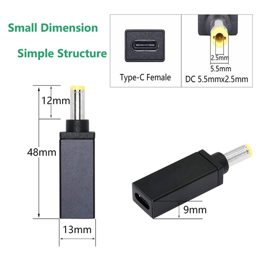 PD 18.5V-20V 5.5x2.5mm Male Adapter Connector, 5.5x2.5mm