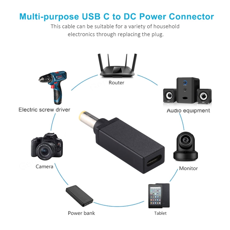 PD 18.5V-20V 5.5x1.7mm Male Adapter Connector, 5.5x1.7mm