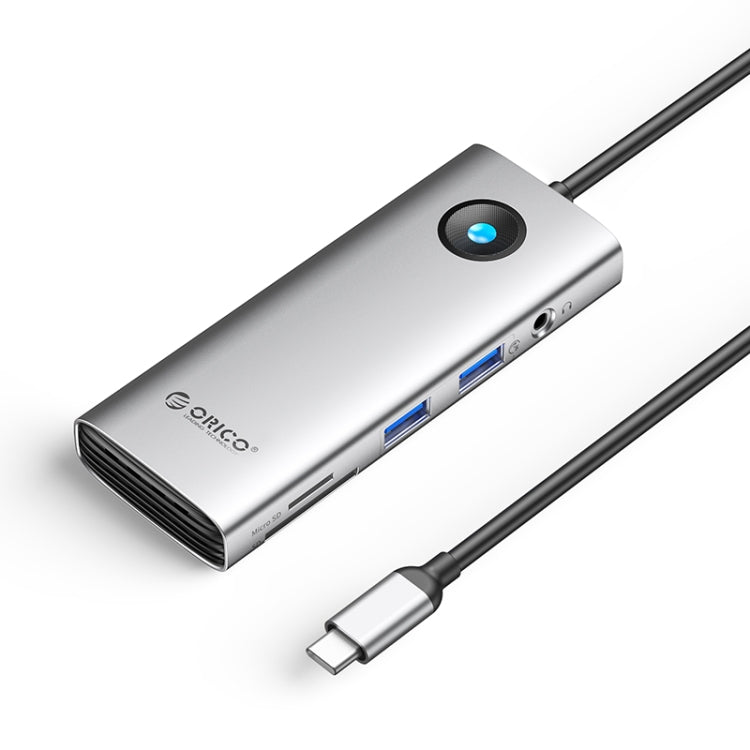 ORICO PW11-8PM Type-C / USB-C 8-in-1 5Gbps Multifunction Docking Station Card Reader, PW11-8PM