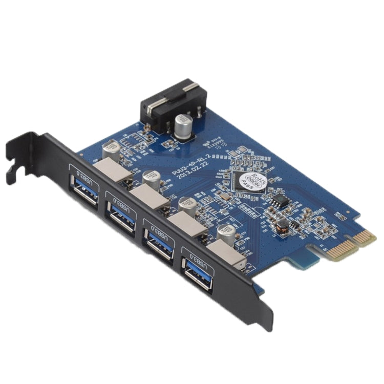 Tarjeta PCI Express ORICO PVU3-4P de 4 puertos USB 3.0 para escritorio.