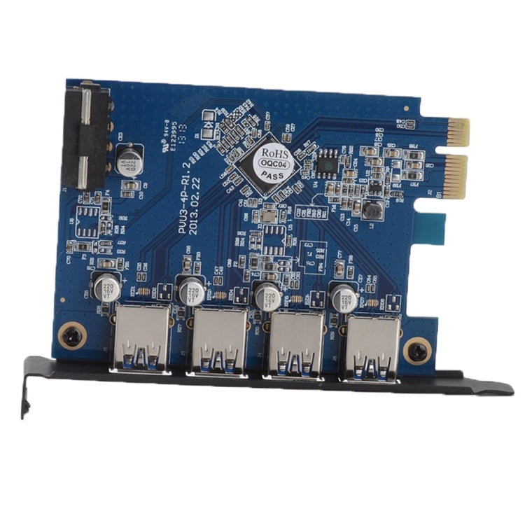 Tarjeta PCI Express ORICO PVU3-4P de 4 puertos USB 3.0 para escritorio.