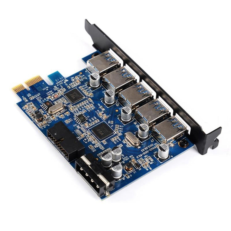 ORICO PVU3-5O2I USB3.0 * 5 + 20Pin Slot * 1 PCI Express Card for Desktop, 5Gbps Superspeed Data Transmission, 5 Ports USB3.0