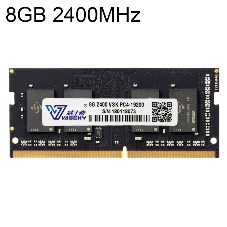 Vaseky 8GB 2400MHz PC4-19200 DDR4 PC Memory RAM Module for Laptop, 8GB 2400MHz
