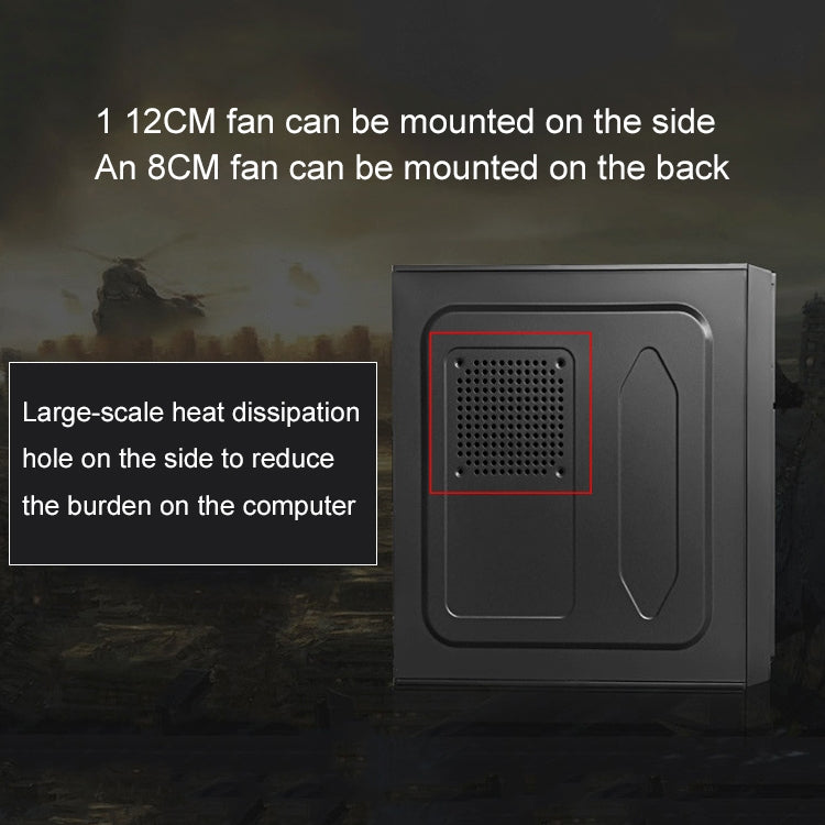 T5 USB 2.0 Main Chassis 400x190x410mm Micro-ATX / ATX PC PC Desktop Computer Case, T5