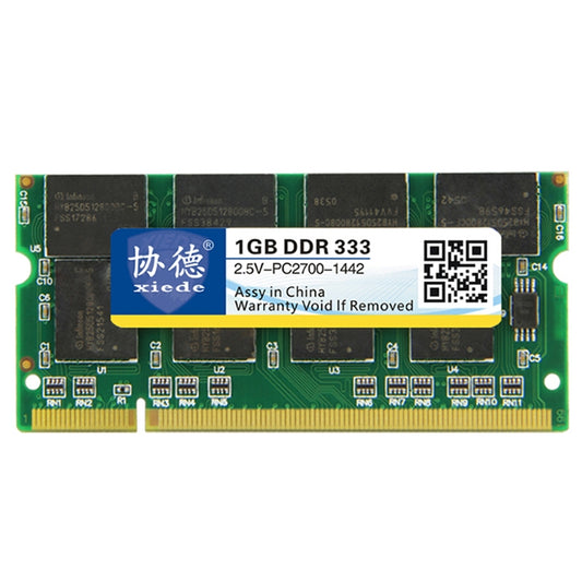 XIEDE X008 DDR 333MHz 1GB General Full Compatibility Memory RAM Module for Laptop, 333MHz 1GB
