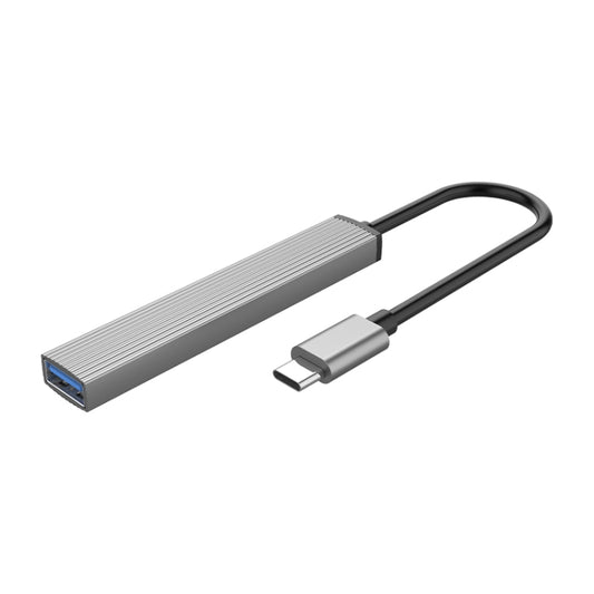 ORICO-AH-13-GY-BP USB 3.0 x 1 + USB 2.0 x 3 to USB-C / Type-C HUB Adapter, AH-13
