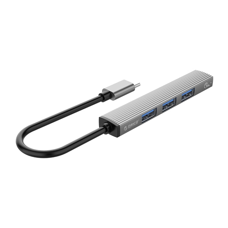 ORICO-AH-13-GY-BP USB 3.0 x 1 + USB 2.0 x 3 to USB-C / Type-C HUB Adapter, AH-13