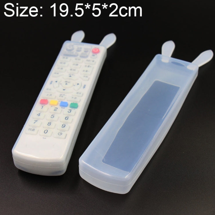 5 PCS Rabbit Design Long Air Conditioning / TV / Smart TV Box Remote Control Waterproof Dustproof Silicone Protective Cover, Size: 19.5*5*2cm, 19.5*5*2cm