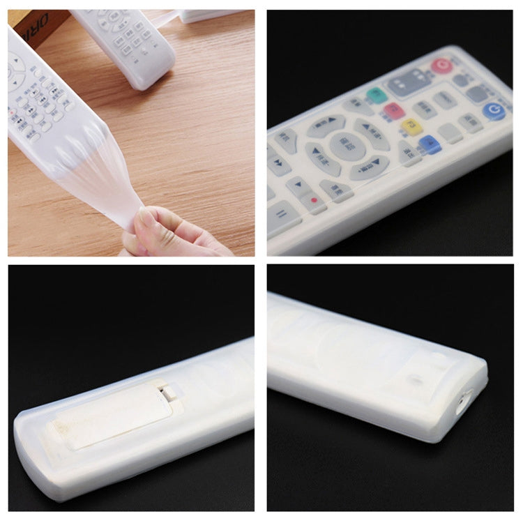 5 PCS Rabbit Design Long Air Conditioning / TV / Smart TV Box Remote Control Waterproof Dustproof Silicone Protective Cover, Size: 19.5*5*2cm, 19.5*5*2cm
