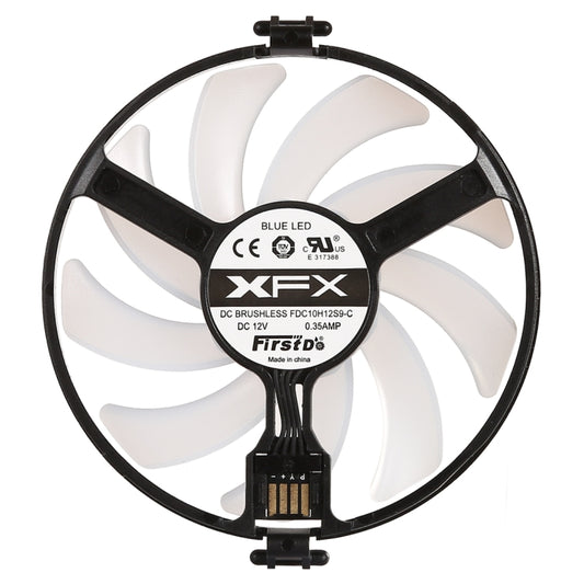 GPU Cooler Graphics Card Fan VGA Cards blower Cooler for XFX RX470 RX480, with Red Light, Red Light