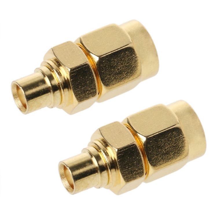 2 PCS SMA Male to MCX Female RF Coaxial Connector, SMA Male to MCX Female