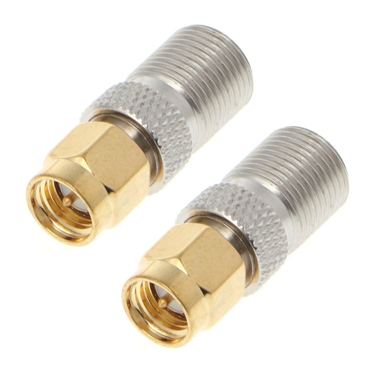 2 PCS SMA Male to F Female RF Coaxial Connector, SMA Male to F Female