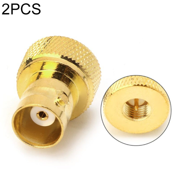 2 PCS BNC Female to SMA Male RF Coaxial Connector, BNC Female to SMA Male