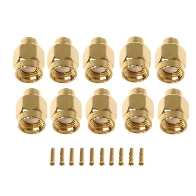 20 PCS SMA-JB3 RF Connector SMA Male Inner Screw & Pin Solder Semi-Rigid, SMA-JB3
