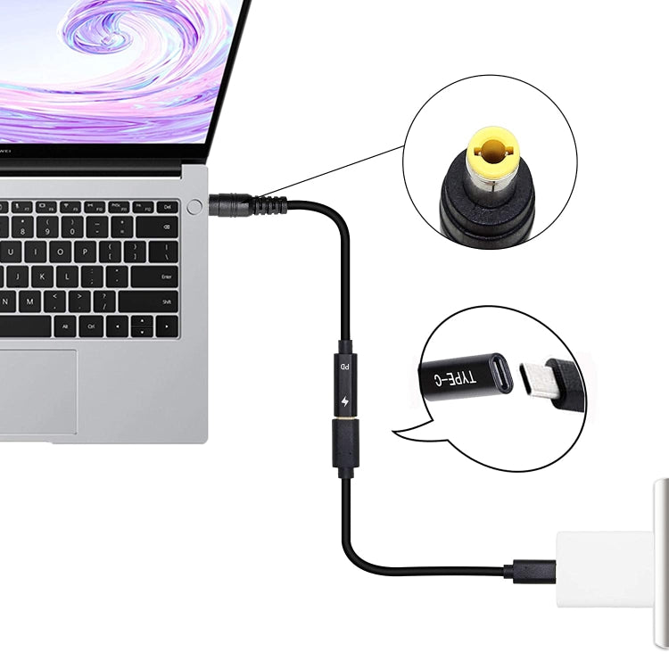 DP USB-C / Type-C to 5.5 x 2.5mm Power Adapter Charger Cable, 5.5 x 2.5mm