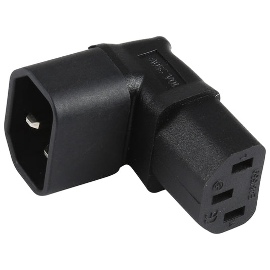 C13 to C14 Elbow (Up) AC Power Plug Adapter Converter Socket, C13 to C14 Elbow Up
