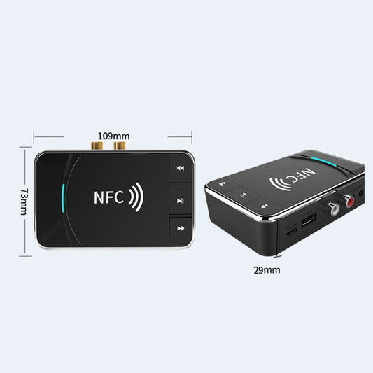 N100 NFC Desktop Bluetooth 5.0 Receiver & Transmitter Car Bluetooth Speaker Audio Adapter, N100