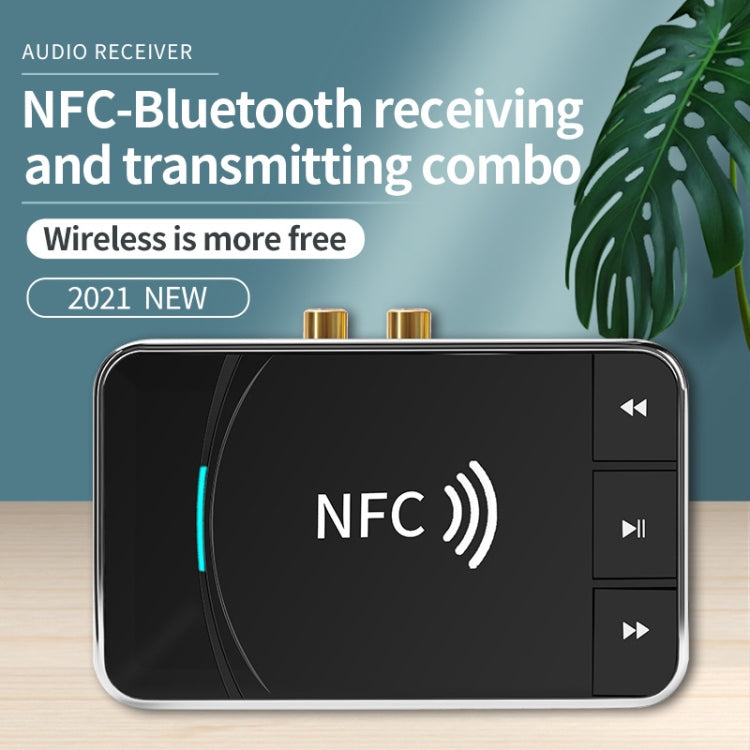 N100 NFC Desktop Bluetooth 5.0 Receiver & Transmitter Car Bluetooth Speaker Audio Adapter, N100