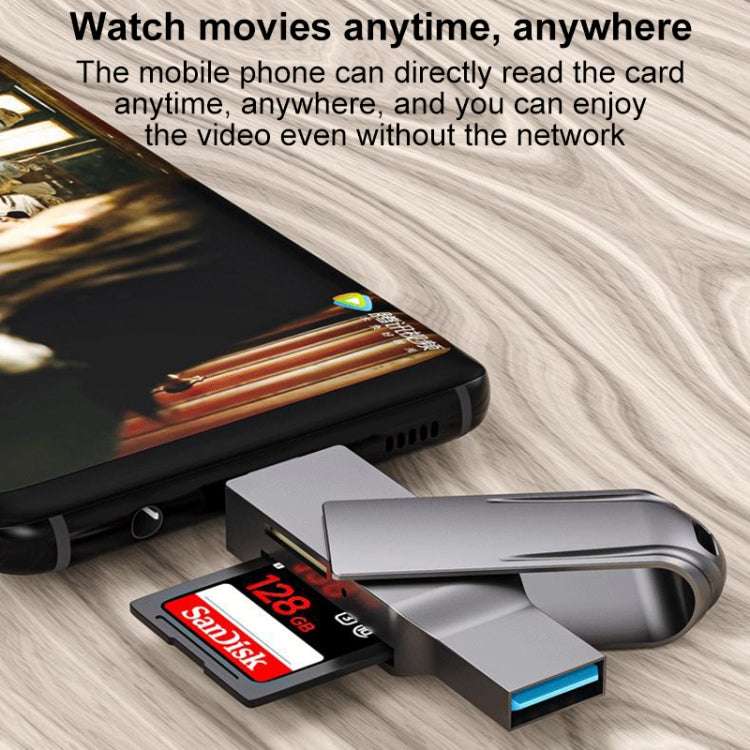 Lecteur de cartes multifonction USB-C / Type-C vers USB 3.0 2-en-1, Type-C vers USB 3.0
