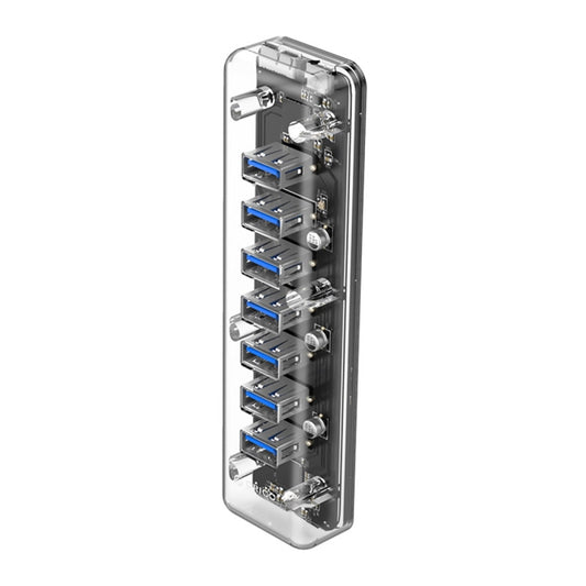 ORICO F7U 7 x USB 3.0 Ports 5Gbps Fast Transmission Desktop HUB with Blue LED Indicator Light, 7 Ports
