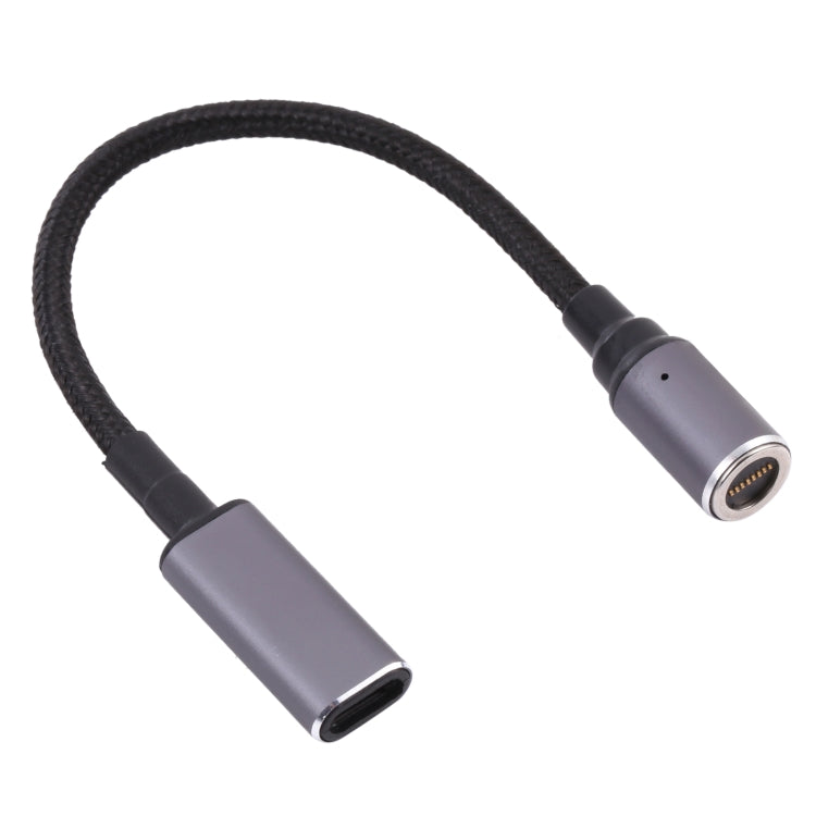 USB-C / Type-C Female to 8 Pin Magnetic DC Round Head Free Plug Charging Adapter Cable, Type-C to Magnetic Round Head