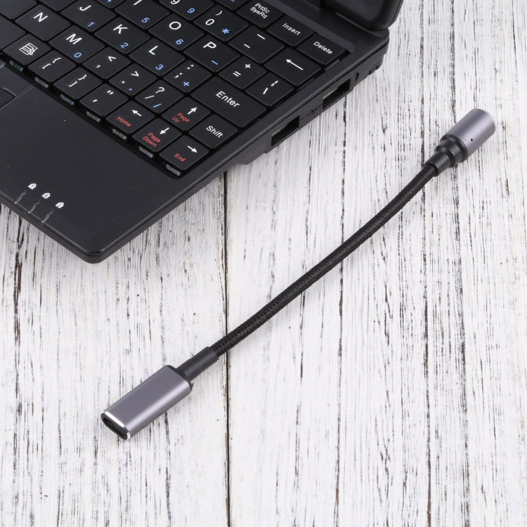 USB-C / Type-C Female to 8 Pin Magnetic DC Round Head Free Plug Charging Adapter Cable, Type-C to Magnetic Round Head