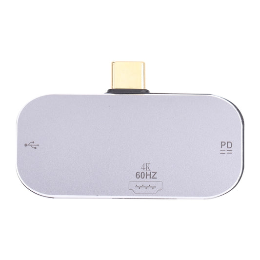 3 in 1 USB-C / Type-C Male to Dual USB-C / Type-C + 4K 60Hz HDMI Female Adapter, Dual USB-C / Type-C + HDMI