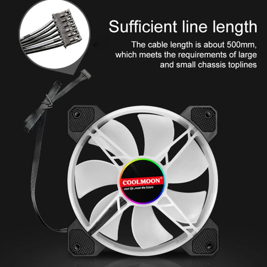 COOLMOON CM-JD1 Jade Ring RGB Case Cooler