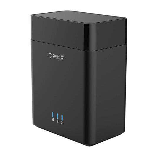ORICO DS200C3 3.5 inch 2 Bay Magnetic-type USB-C / Type-C Hard Drive Enclosure with Blue LED Indicator, USB Type-C