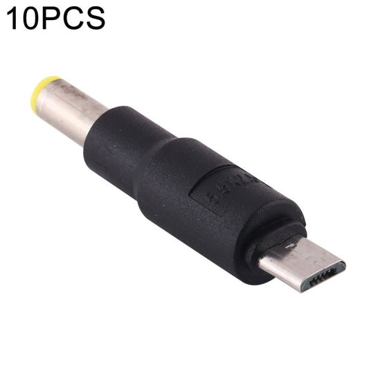10 PCS 5.5 x 2.5mm to Micro USB DC Power Plug Connector, 5.5 x 2.5mm