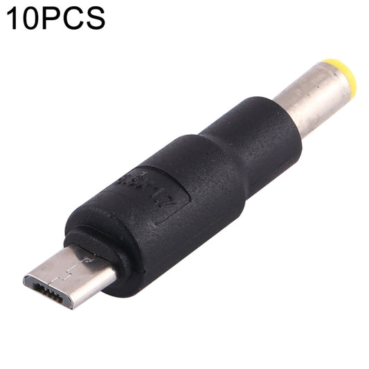 10 PCS 5.5 x 1.7mm to Micro USB DC Power Plug Connector, 5.5 x 1.7mm